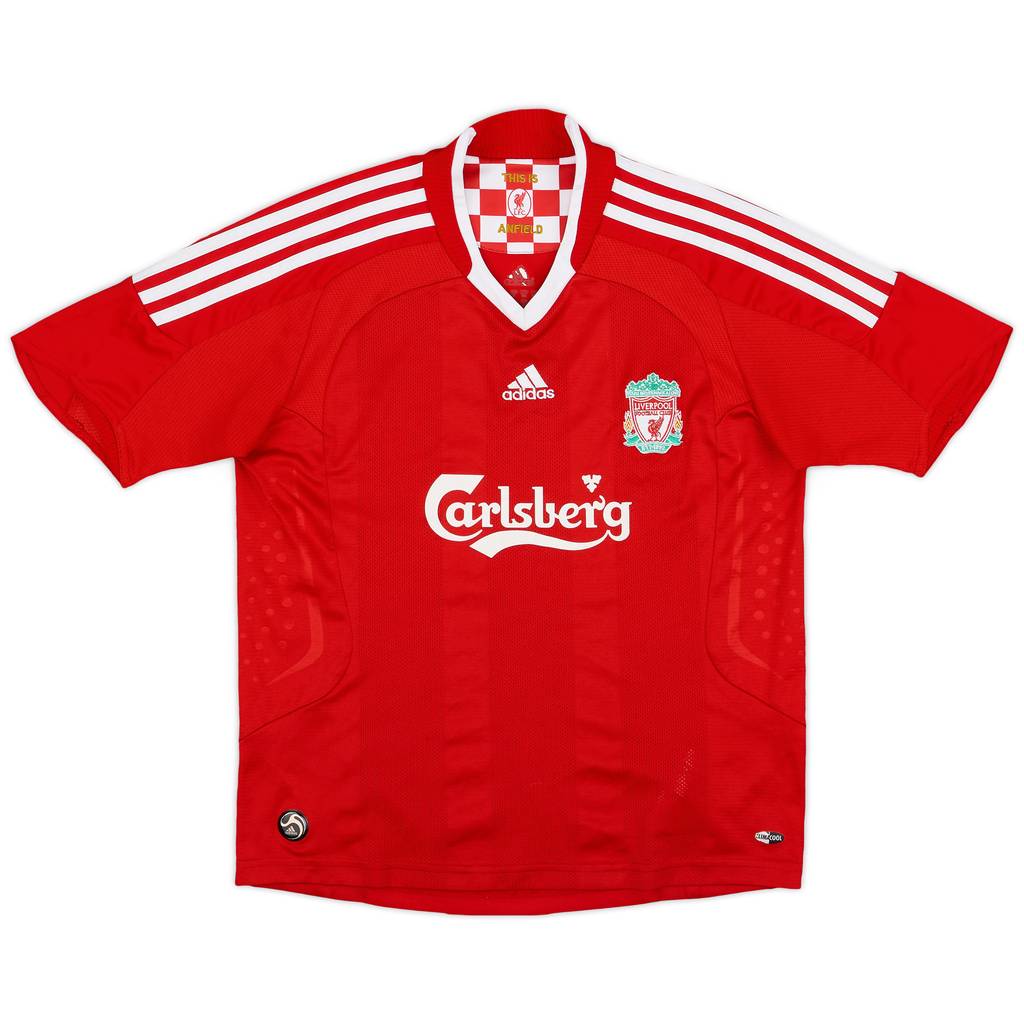2008-10 Liverpool Home Shirt - 9/10 - (M.Boys)