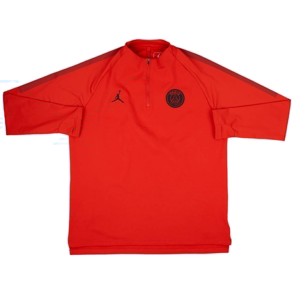 2018-19 Paris Saint Germain Nike 1/4 Zip Training Top - 8/10 - (XL)