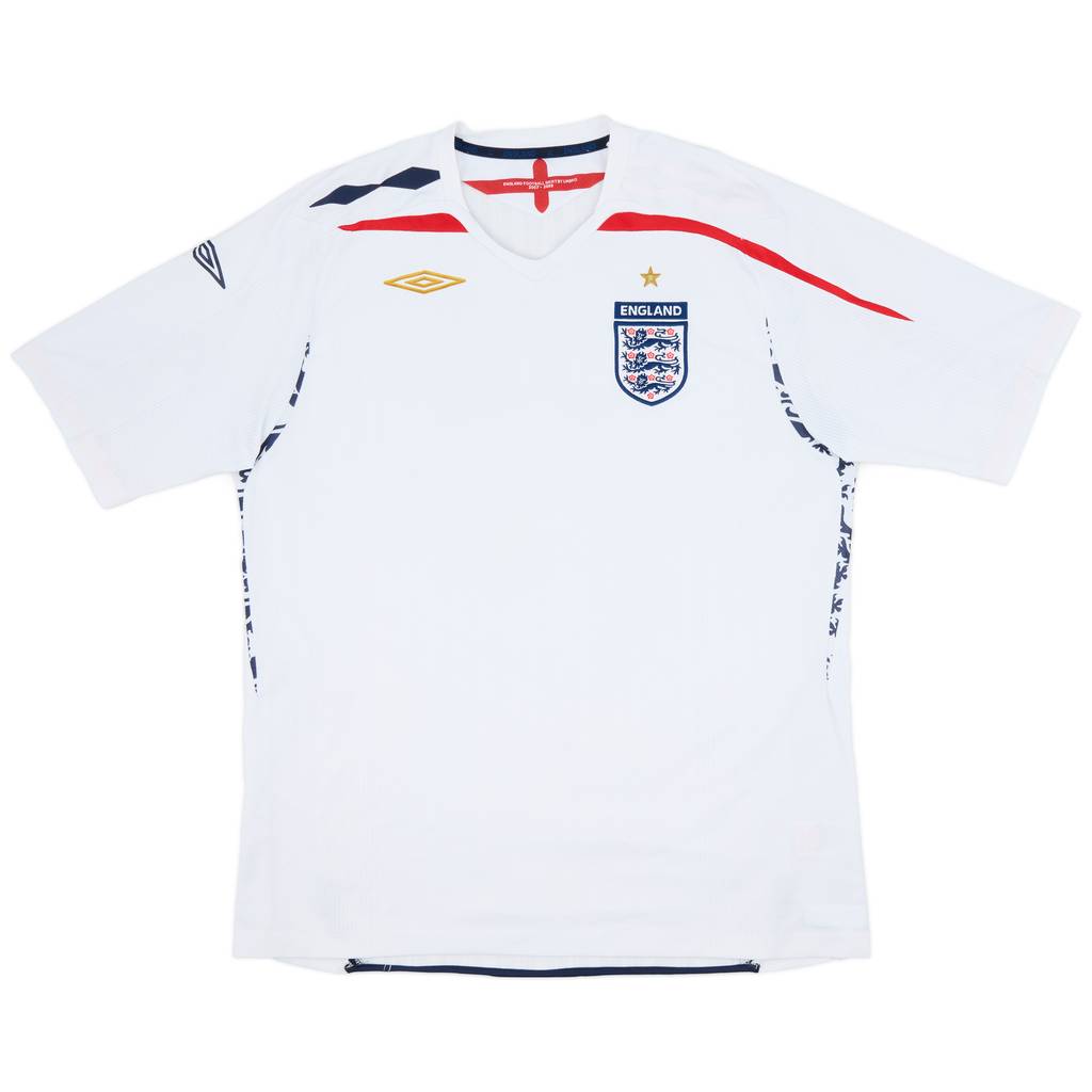 2007-09 England Home Shirt - 7/10 - (L)