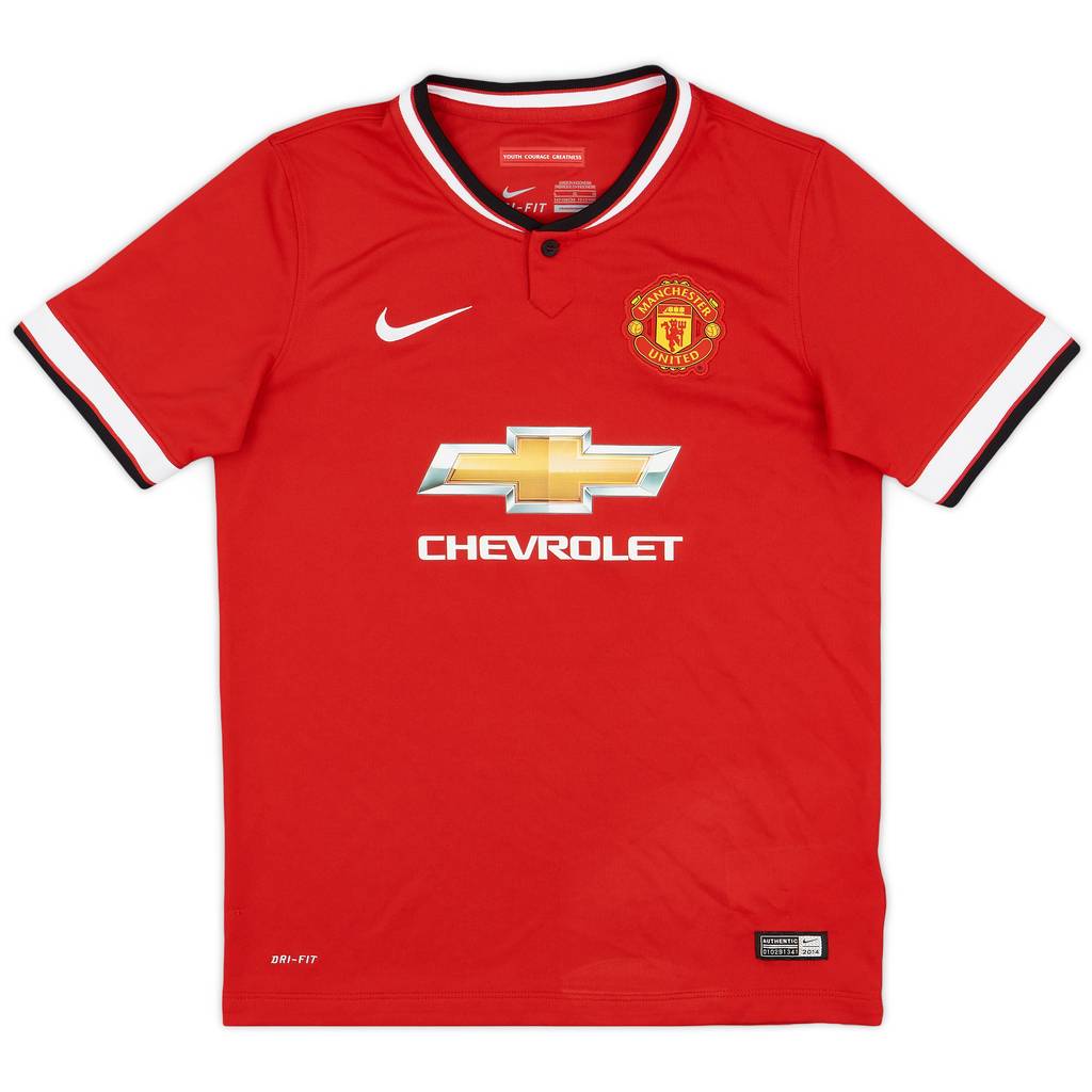 2014-15 Manchester United Home Shirt - 7/10 - (L.Boys)