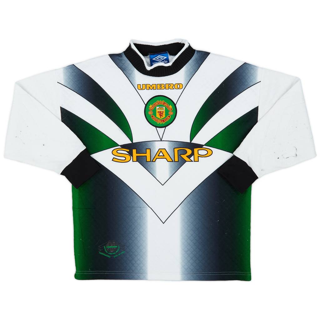 1996-97 Manchester United White GK Shirt - 6/10 - (Y)