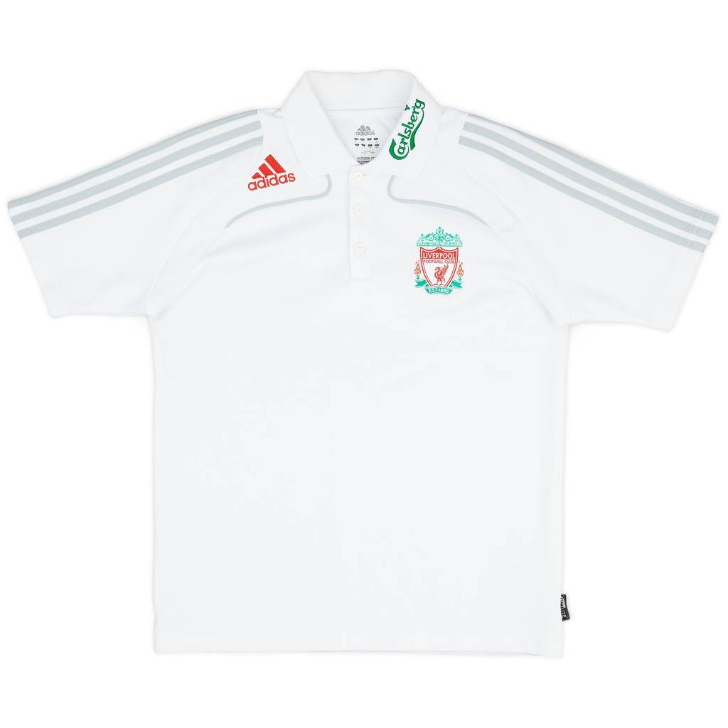 2008-09 Liverpool adidas Polo T-Shirt - 9/10 - (S)