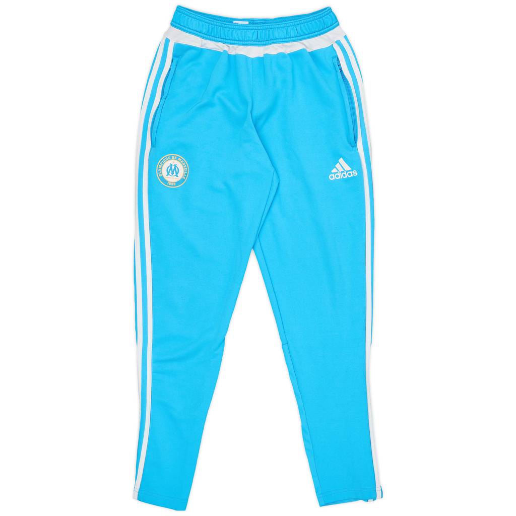 2015-16 Olympique Marseille adidas Track Pants/Bottoms - 6/10 - (S)