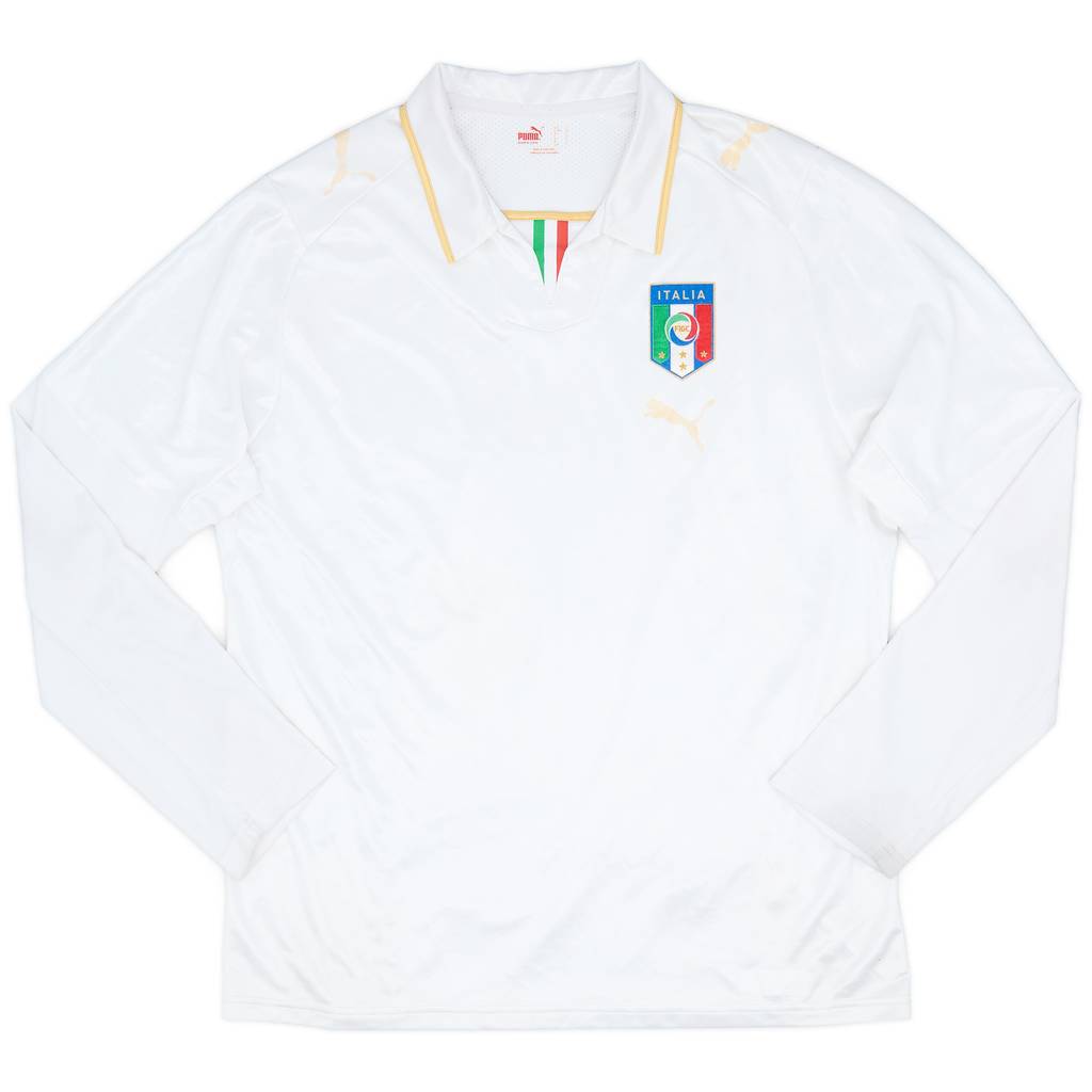 2007-08 Italy Away L/S Shirt - 5/10 - (L)