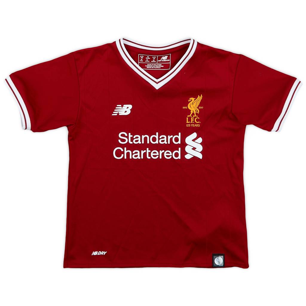 2017-18 Liverpool 125 Years Home Shirt - 9/10 - (2-3 Years)