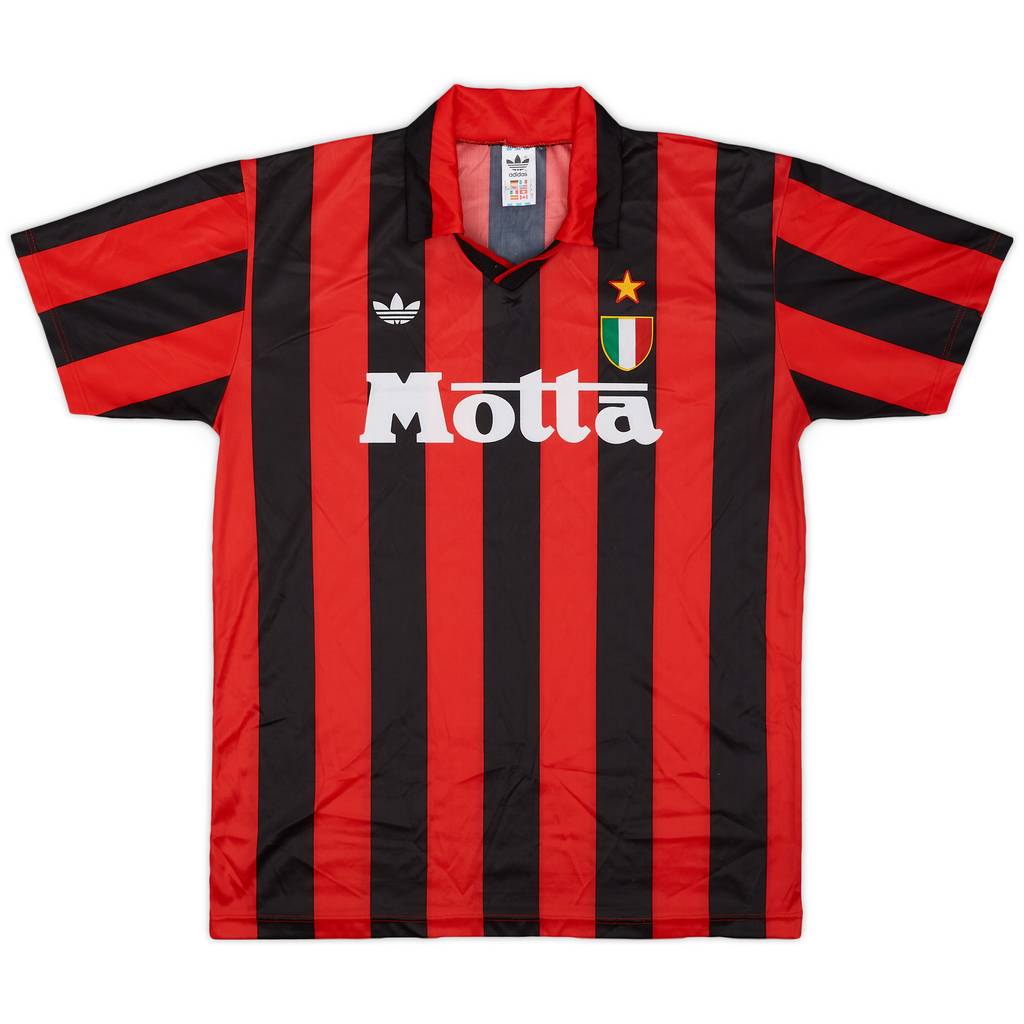 1992-93 AC Milan Home Shirt - 9/10 - (L)