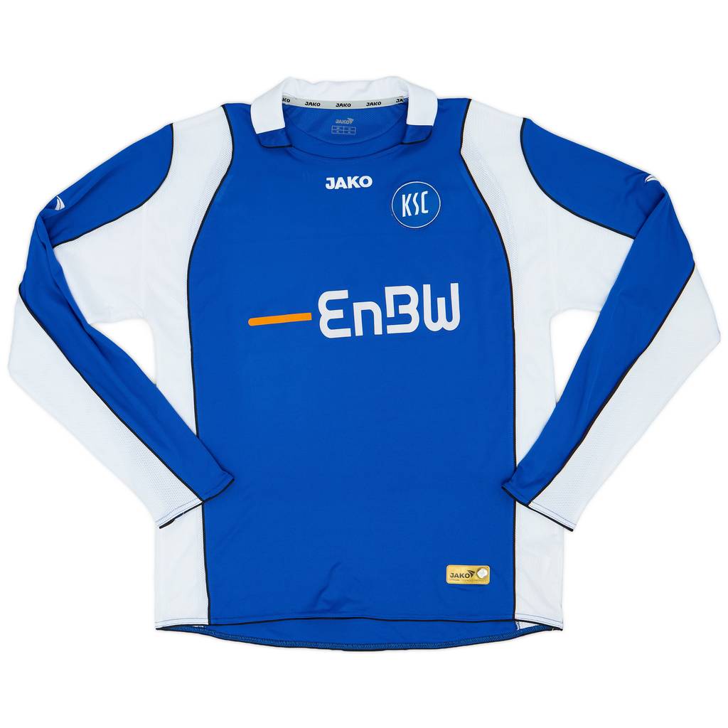 2007-08 Karlsruhe Home L/S Shirt - 9/10 - (XL)