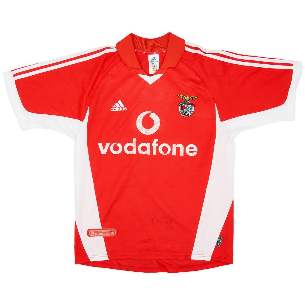 2001-02 Benfica Signed Home Shirt - 5/10 - (L)