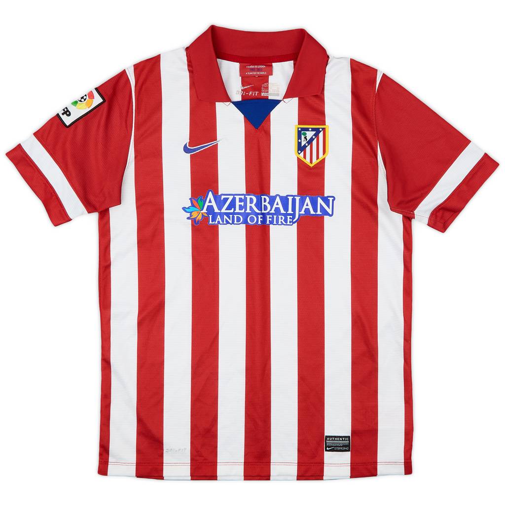 2013-14 Atletico Madrid Home Shirt - 8/10 - (XL.Boys)