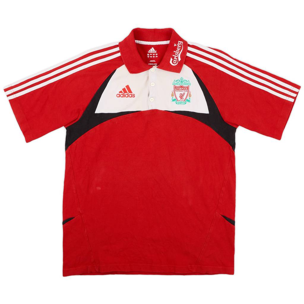 2007-08 Liverpool adidas Polo Shirt - 6/10 - (M)