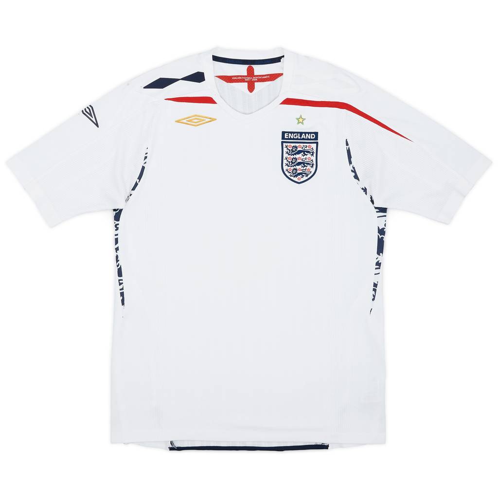 2007-09 England Home Shirt - 6/10 - (M)