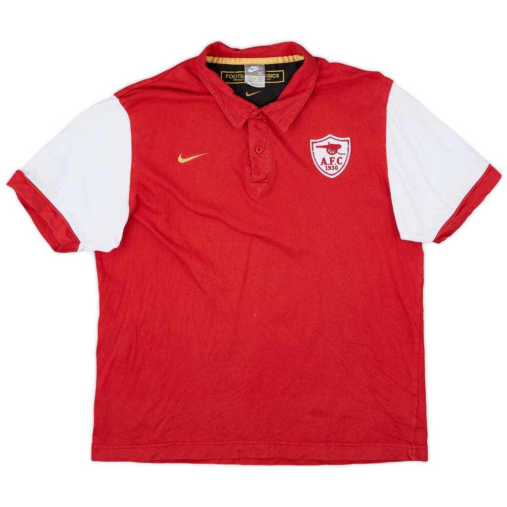 2007-08 Arsenal Nike Football Classics Polo Shirt - 8/10 - (XL)