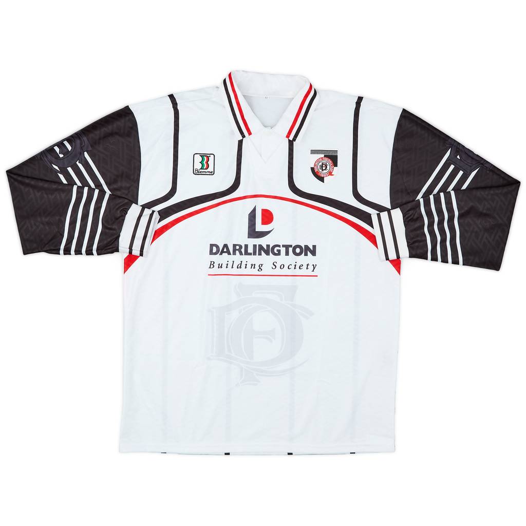 1998-99 Darlington Home L/S Shirt - 9/10 - (M)