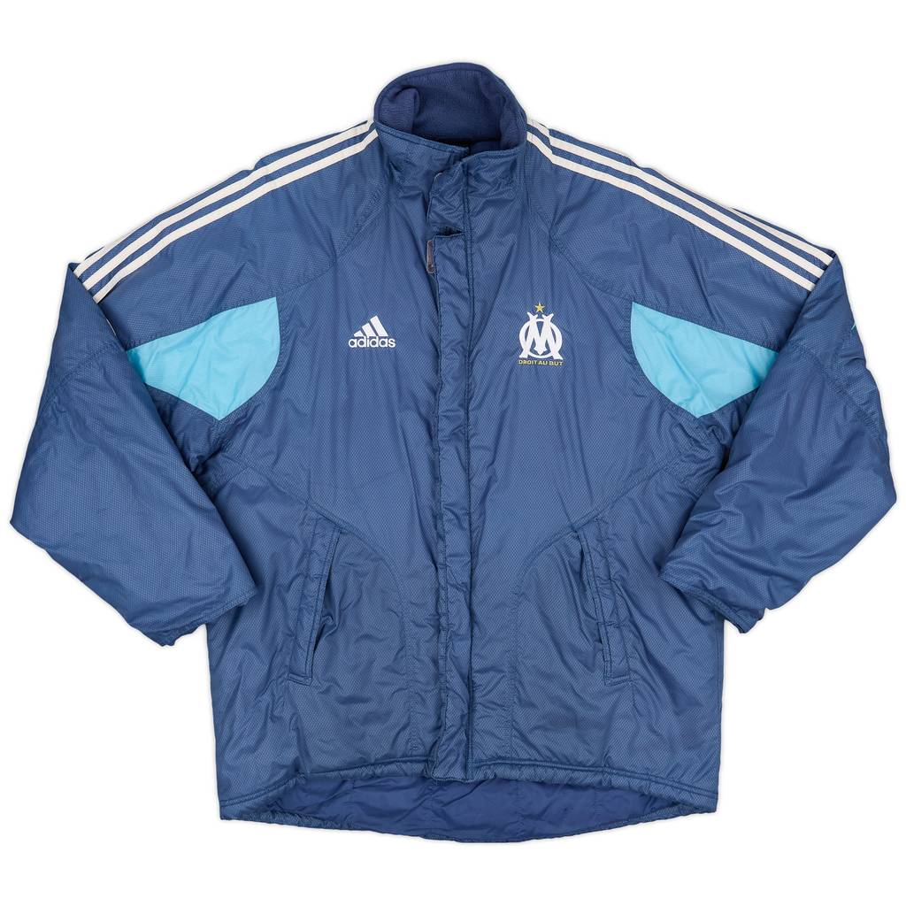 2004-05 Olympique Marseille adidas Padded Bench Coat - 9/10 - (L)