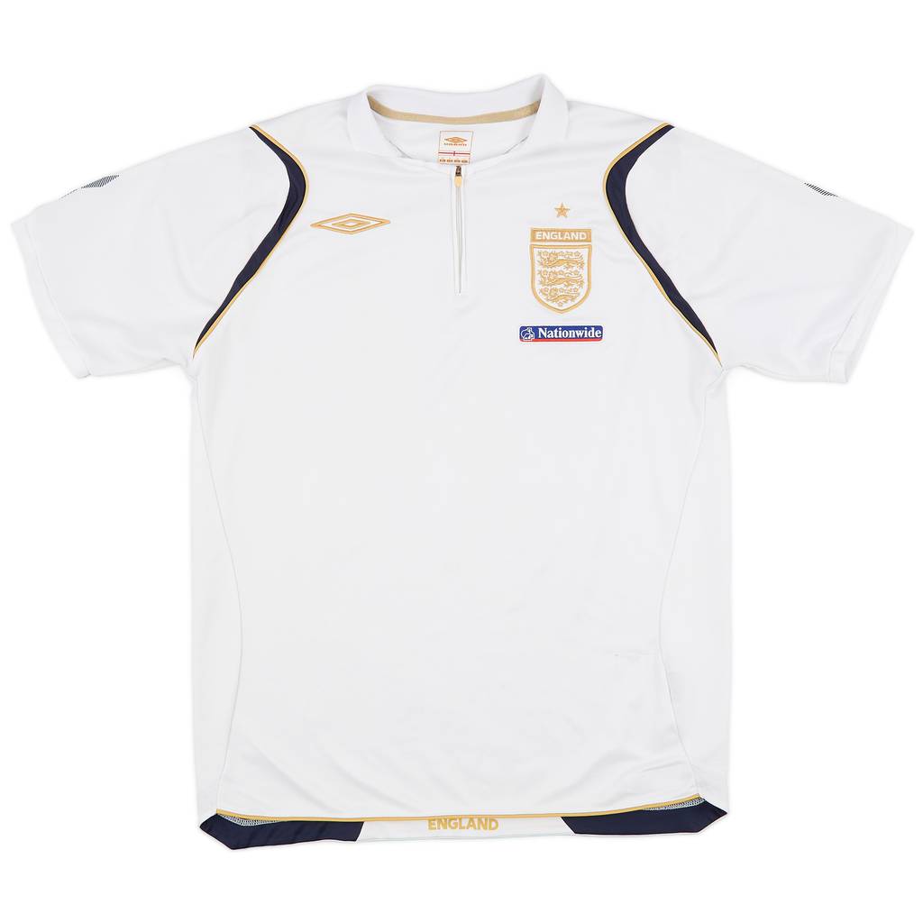 2006-07 England Umbro 1/4 Zip Training Shirt - 7/10 - (M)