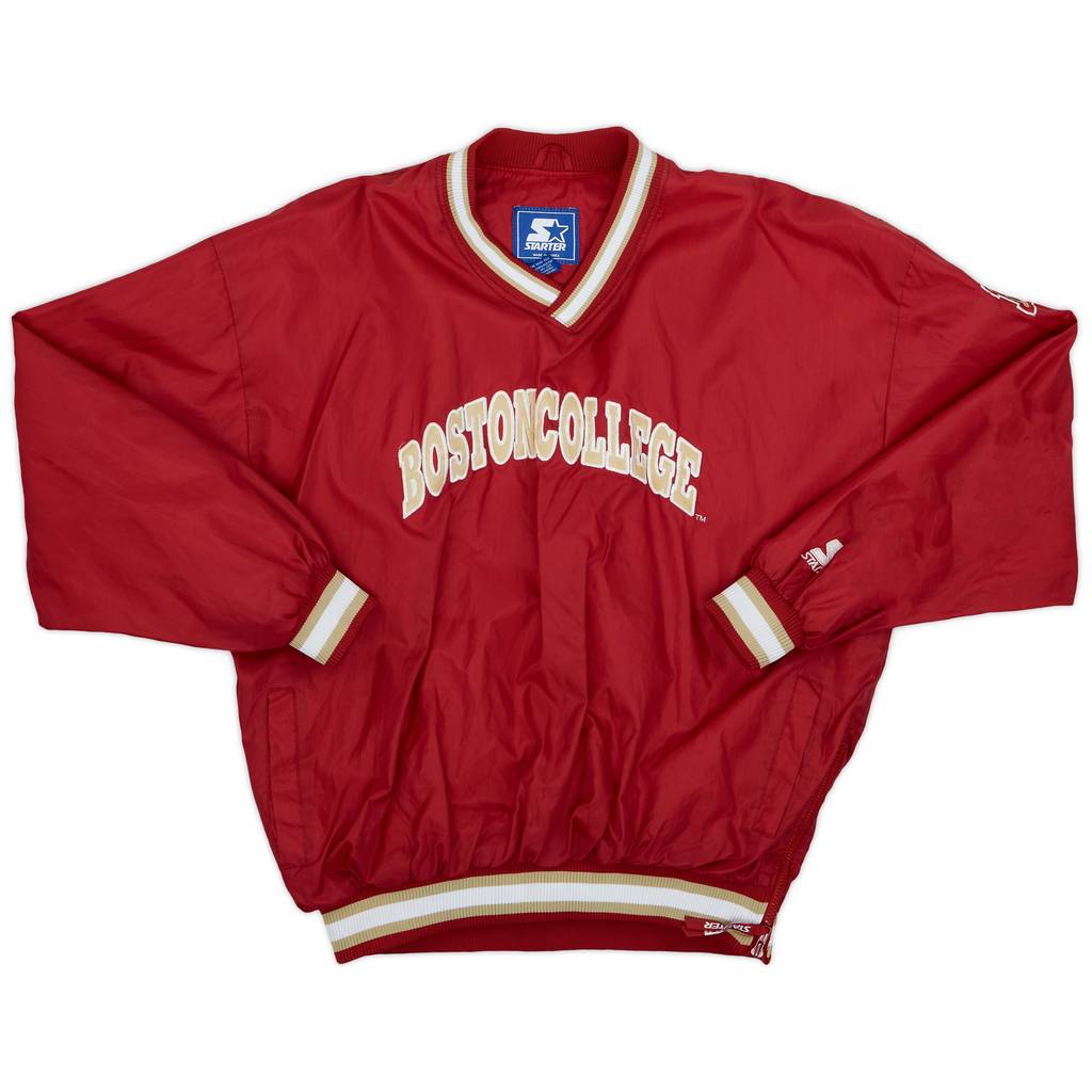 1990s Boston College Eagles Starter Pullover Windbreaker Jacket - 8/10 - (XXL)