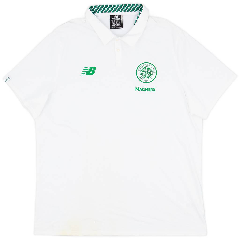 2017-18 Celtic New Balance Presentation Polo Shirt - 9/10 - (XXL)