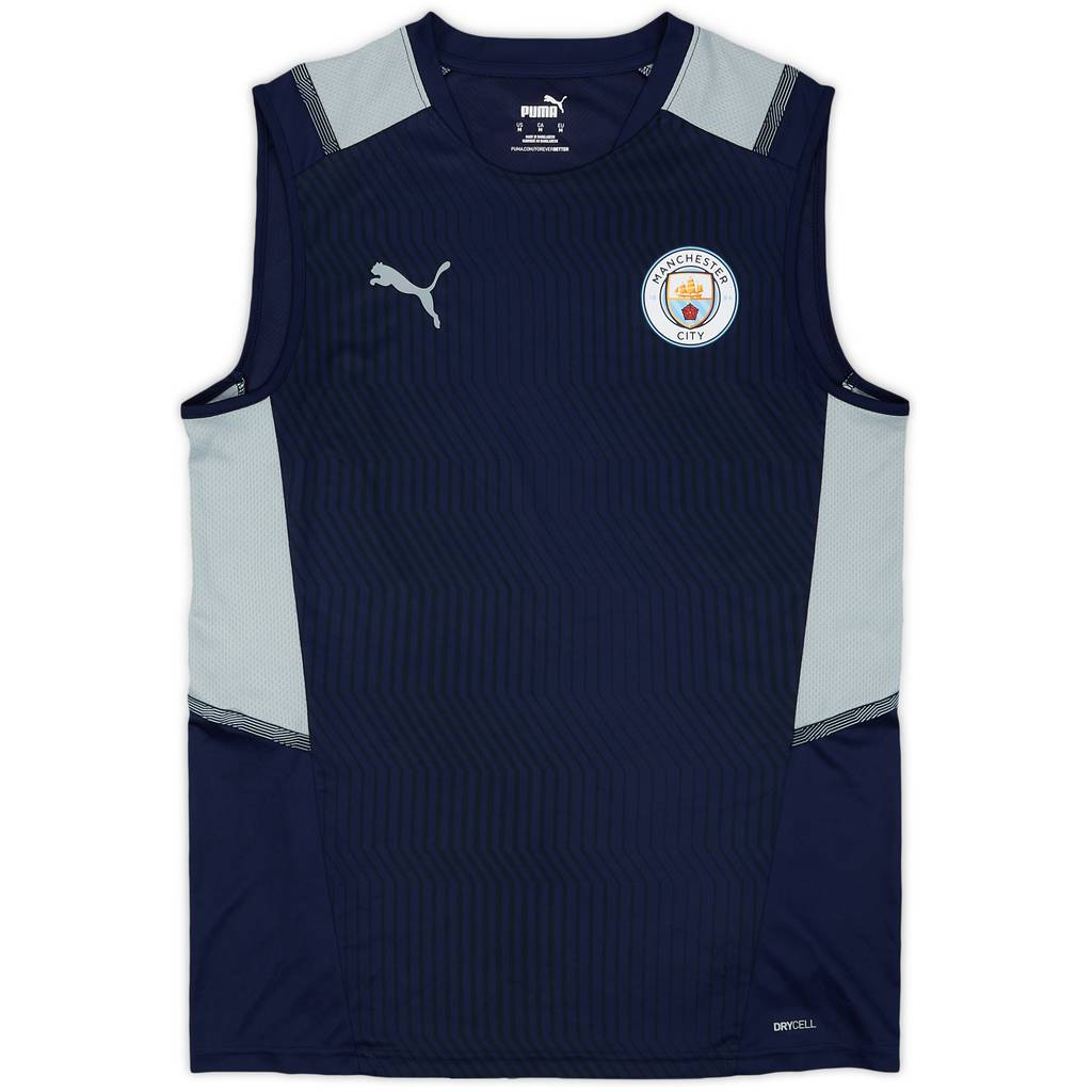 2021-22 Manchester City Puma Training Vest - 9/10 - (M)