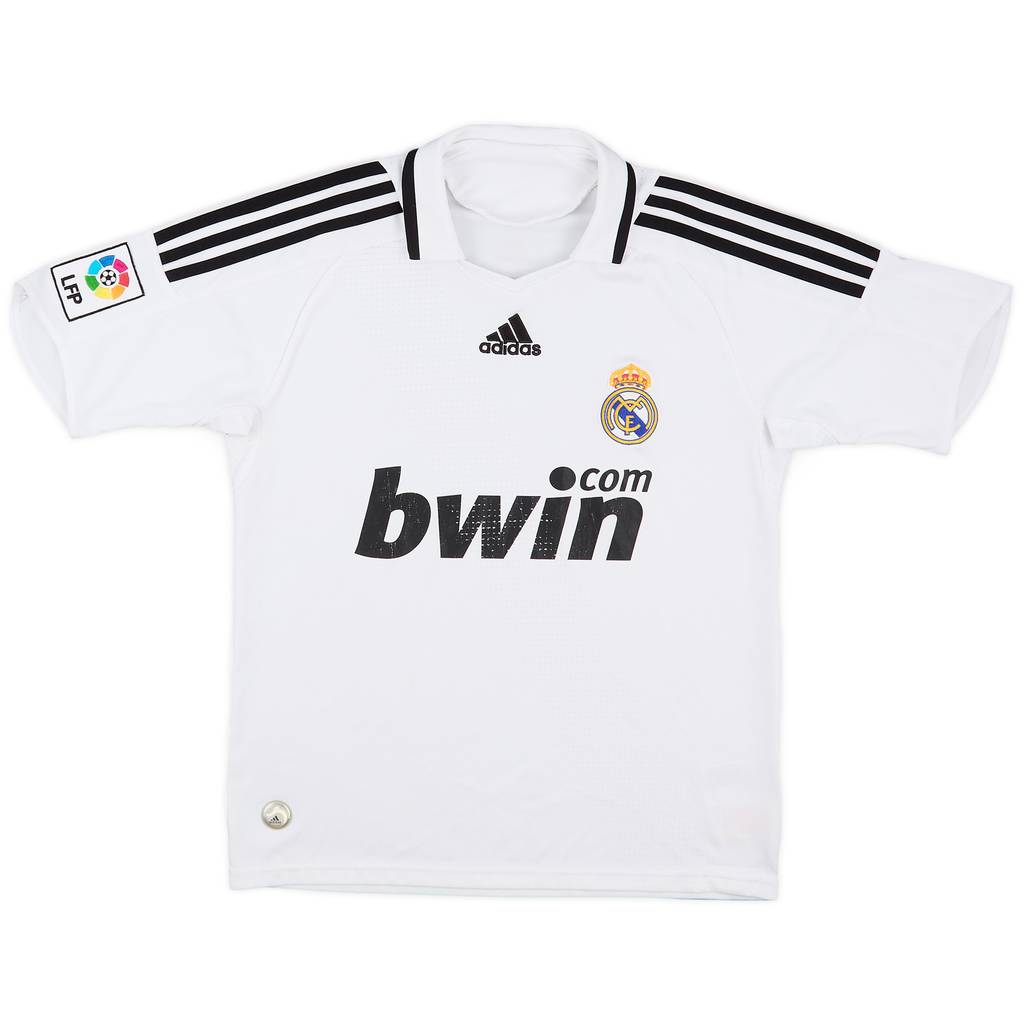 2008-09 Real Madrid Home Shirt - 5/10 - (L.Boys)