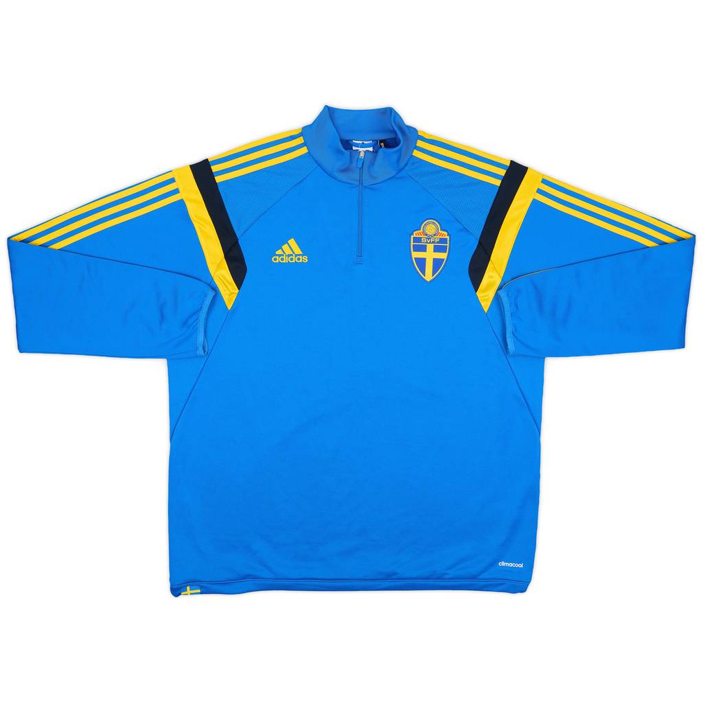 2014-15 Sweden adidas 1/4 Zip Drill Top - 9/10 - (XL)