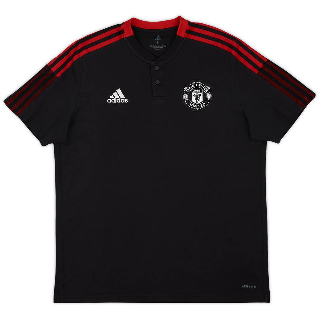 2021-22 Manchester United adidas Polo Shirt - 9/10 - (L)