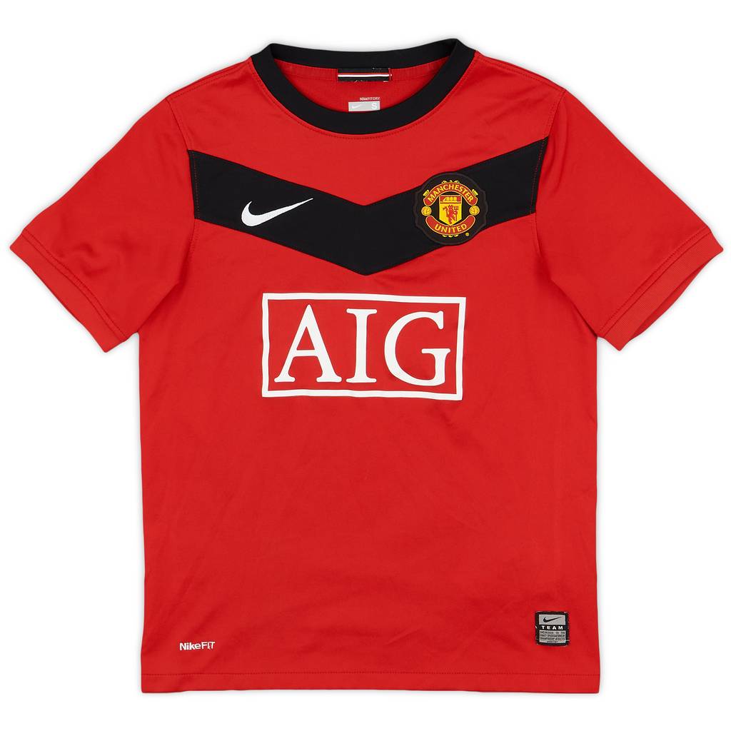 2009-10 Manchester United Home Shirt - 9/10 - (8-10 Years)