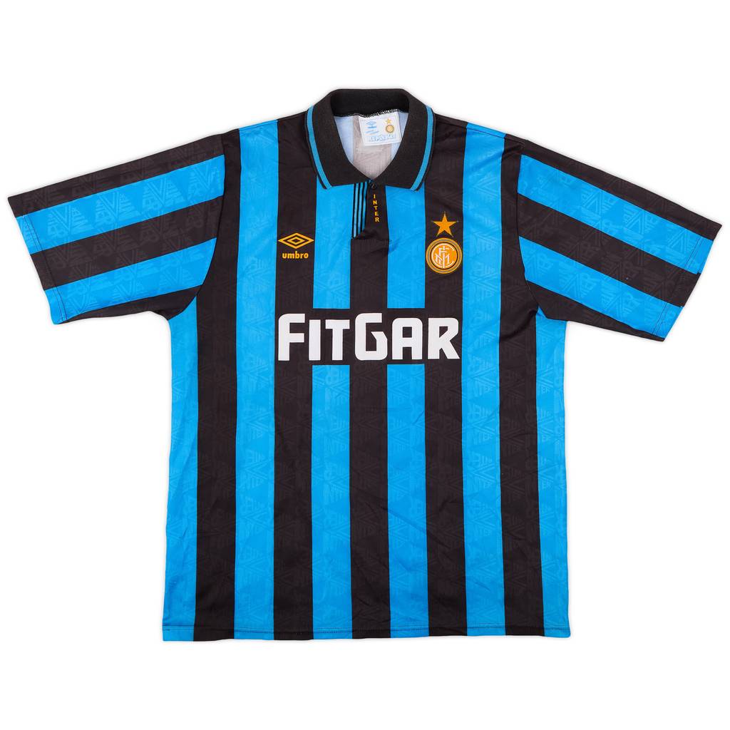 1991-92 Inter Milan Home Shirt - 8/10 - (XL)