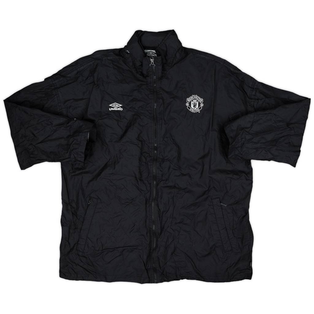 1994-95 Manchester United Umbro Hooded Rain Jacket - 7/10 - (L)