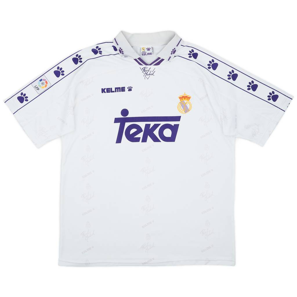 1994-96 Real Madrid Home Shirt - 7/10 - (XL)