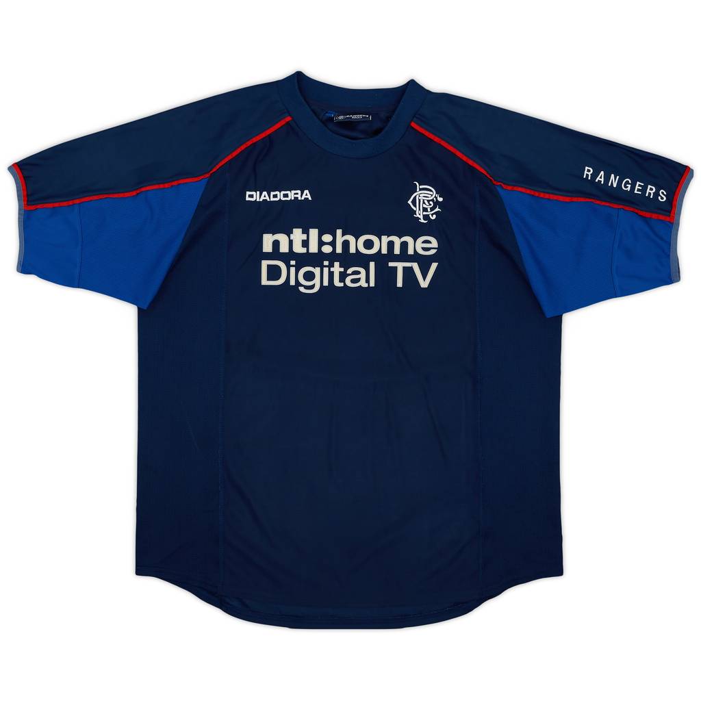 2002-03 Rangers Diadora Training Shirt - 7/10 - (L)