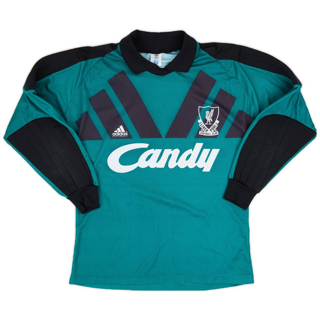 1991-92 Liverpool GK Shirt - 9/10 - (M)