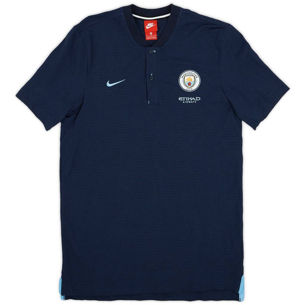 2017-18 Manchester City Nike Polo Shirt - 9/10 - (M)