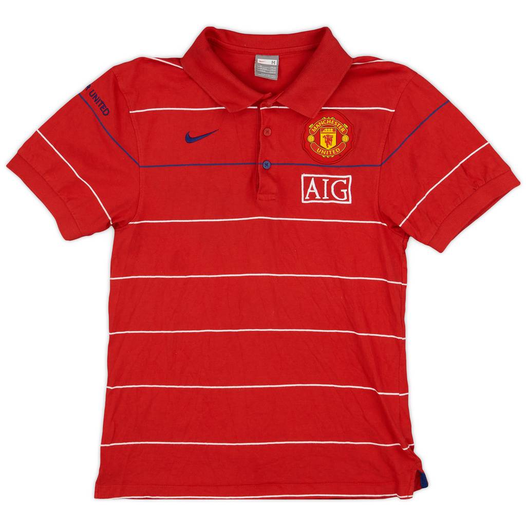 2008-09 Manchester United Nike Polo Shirt - 9/10 - (M)