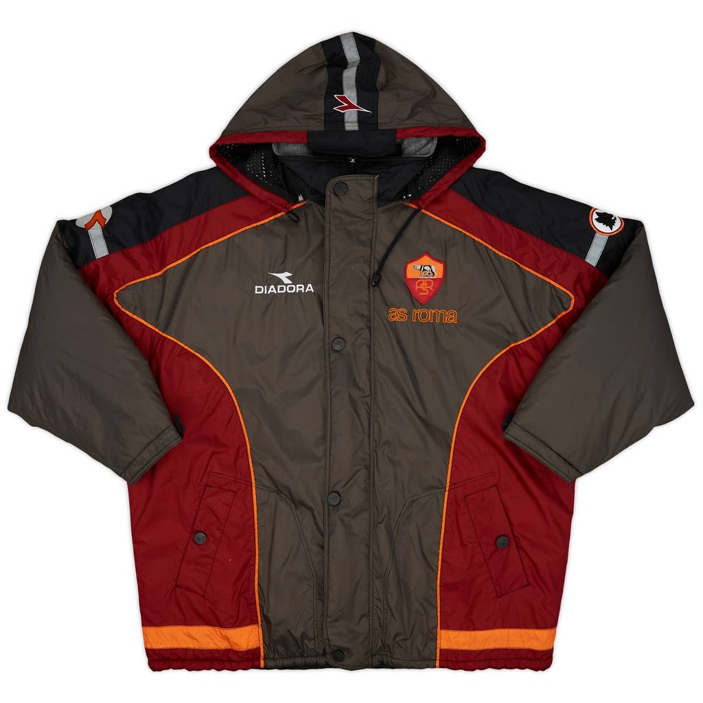 1998-99 Roma Diadora Padded Bench Coat - 9/10 - (L)