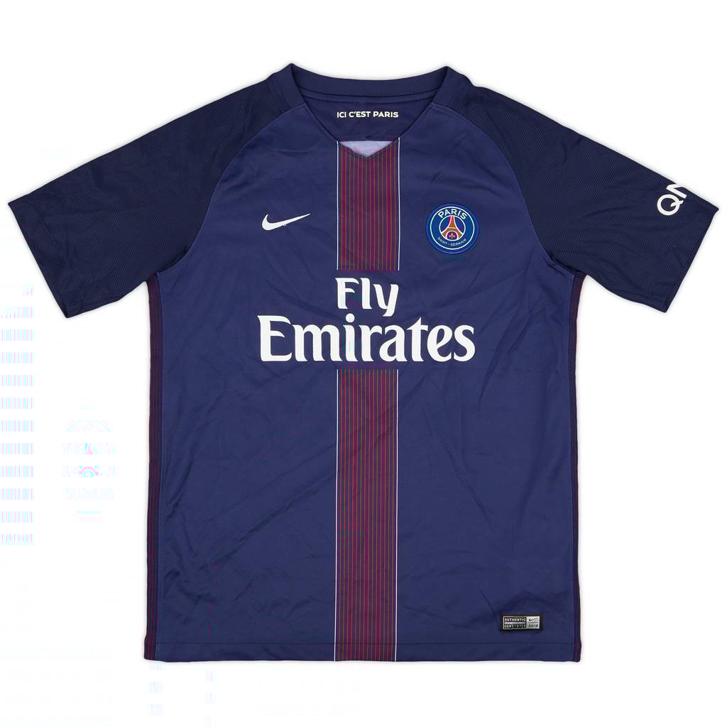 2017-18 Paris Saint-Germain Home Shirt - 8/10 - (XL.Boys)