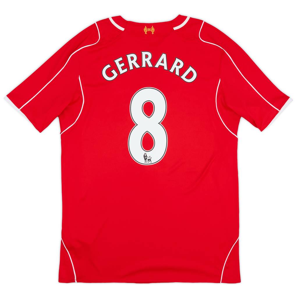 2014-15 Liverpool Home Shirt Gerrard #8 - 5/10 - (L)