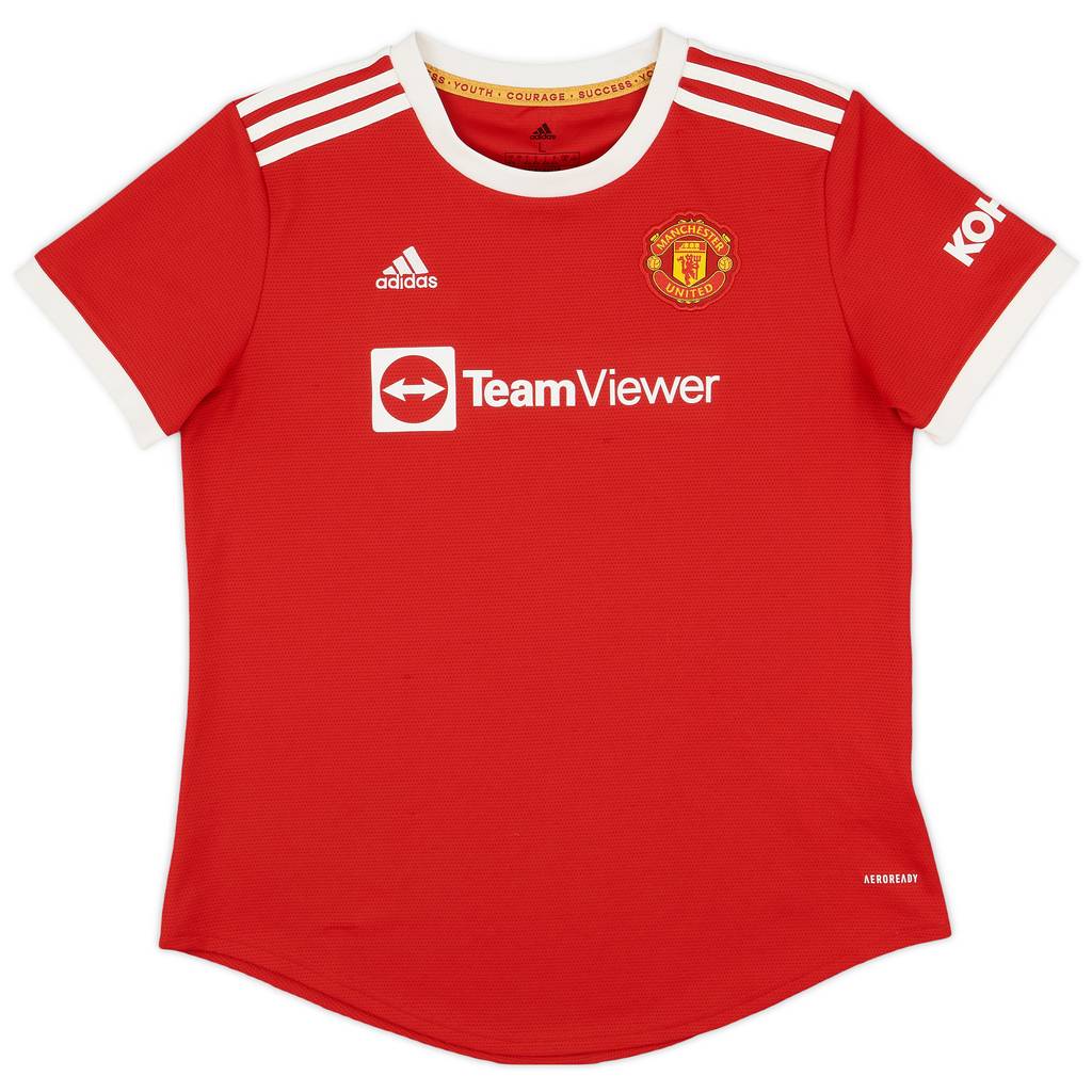 2021-22 Manchester United Home Shirt - 9/10 - (Women's L)