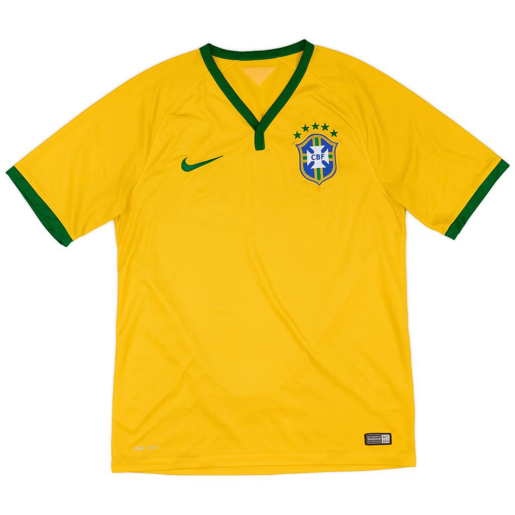 2014-15 Brazil Home Shirt - 7/10 - (M)