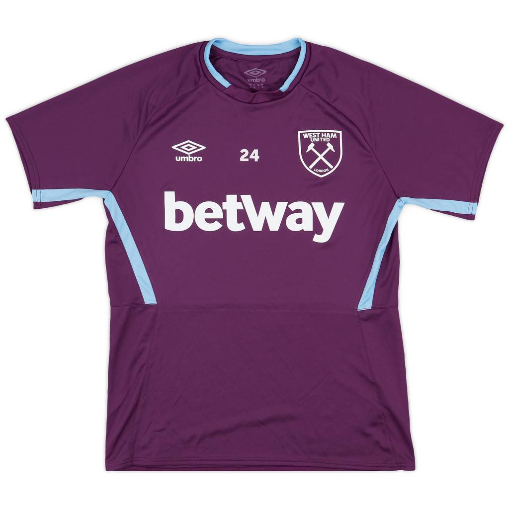 2016-17 West Ham Player Issue Umbro Training Shirt #24 - 9/10 - (M)