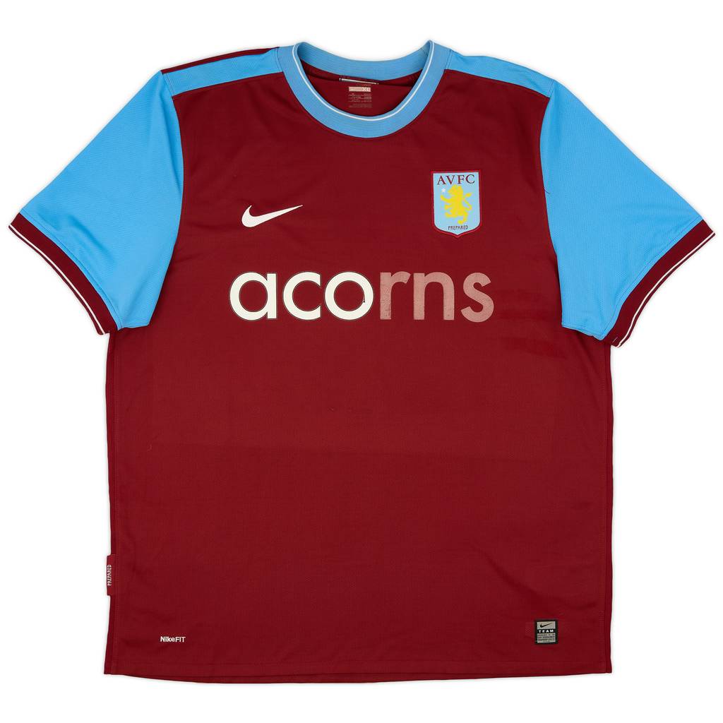 2009-10 Aston Villa Home Shirt - 4/10 - (XL)
