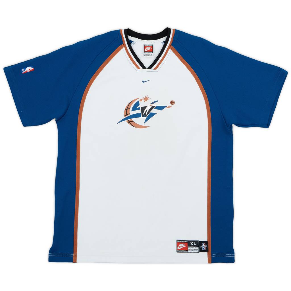 1998-99 Washington Wizards Nike Shooting Shirt - 8/10 - (XL.Boys)