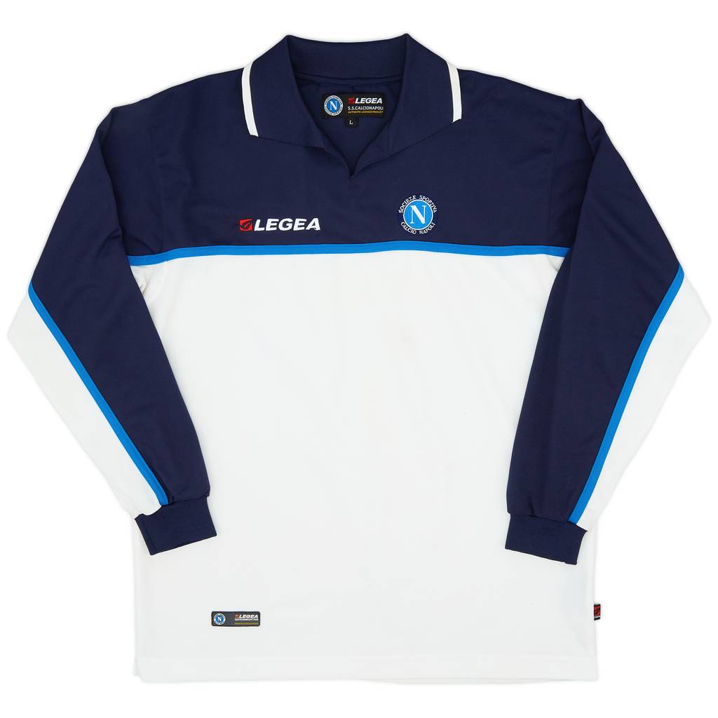 2003-04 Napoli Legea Polo L/S Shirt - 8/10 - (L)