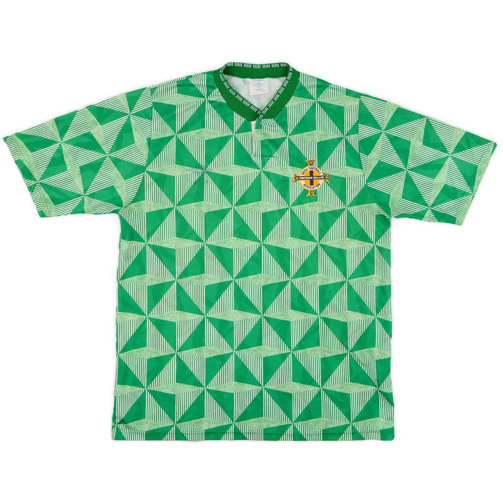 1990-92 Northern Ireland Home Shirt - 4/10 - (L)