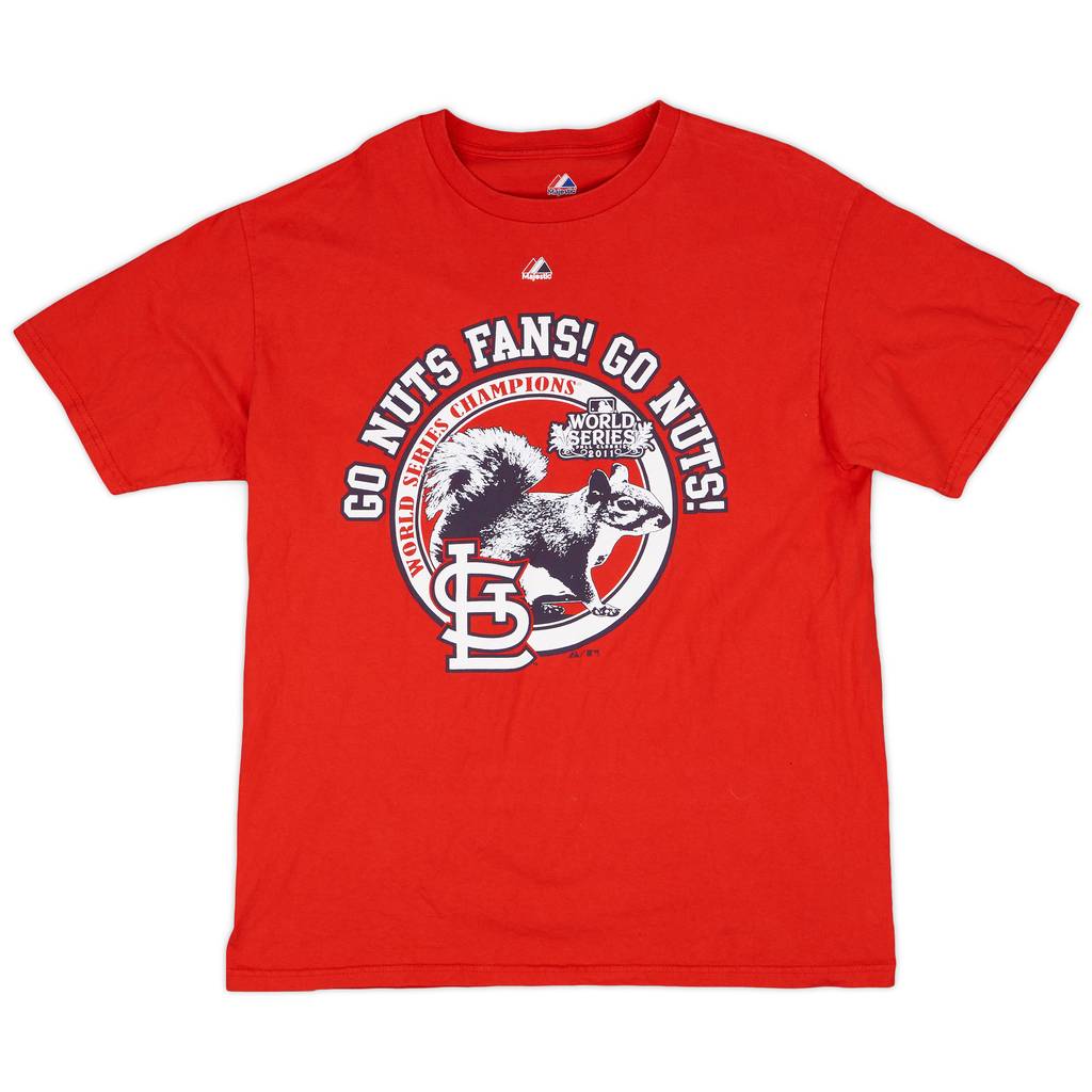 2012 St Louis Cardinals World Series Champions Majestic Tee - 9/10 - (L)