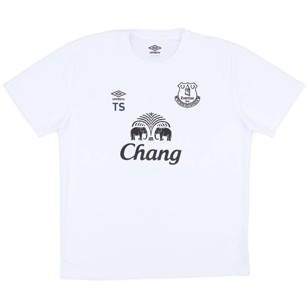 2014-15 Everton Umbro Staff Issue Training Shirt 'TS' - 9/10 - (XL)