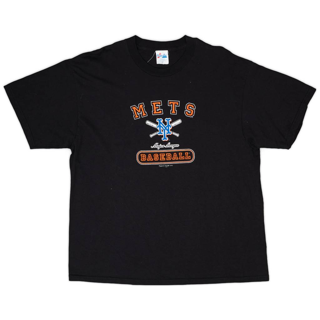 2002 New York Mets Majestic Graphic Tee - 8/10 - (XL)