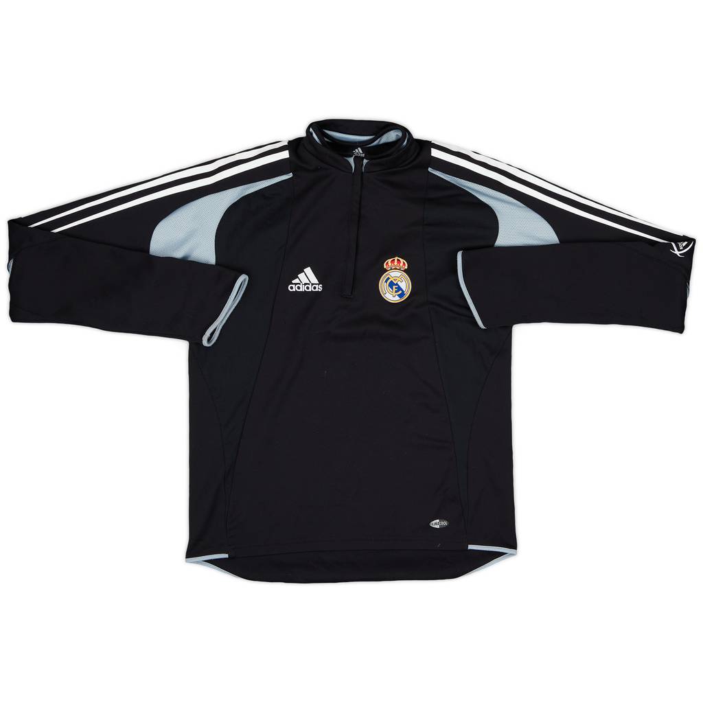 2004-05 Real Madrid adidas 1/4 Zip Drill Top - 8/10 - (S)
