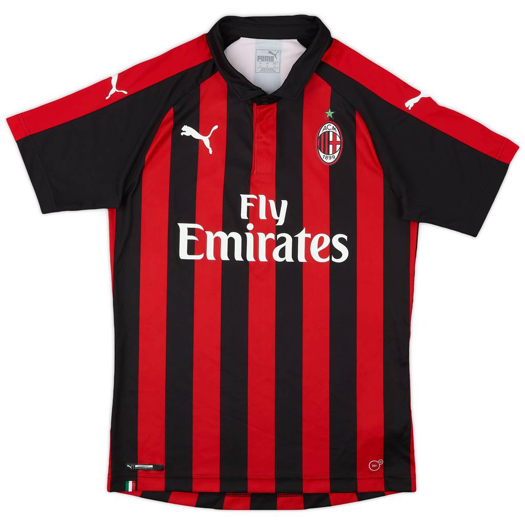 2018-19 AC Milan Home Shirt - 8/10 - (M)