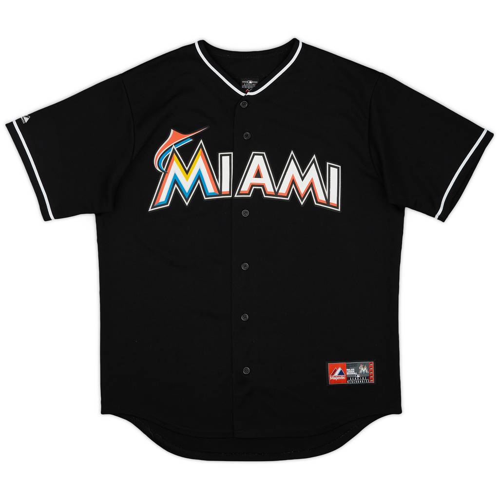 2012-18 Miami Marlins Majestic Alternate Jersey - 9/10 - (L)