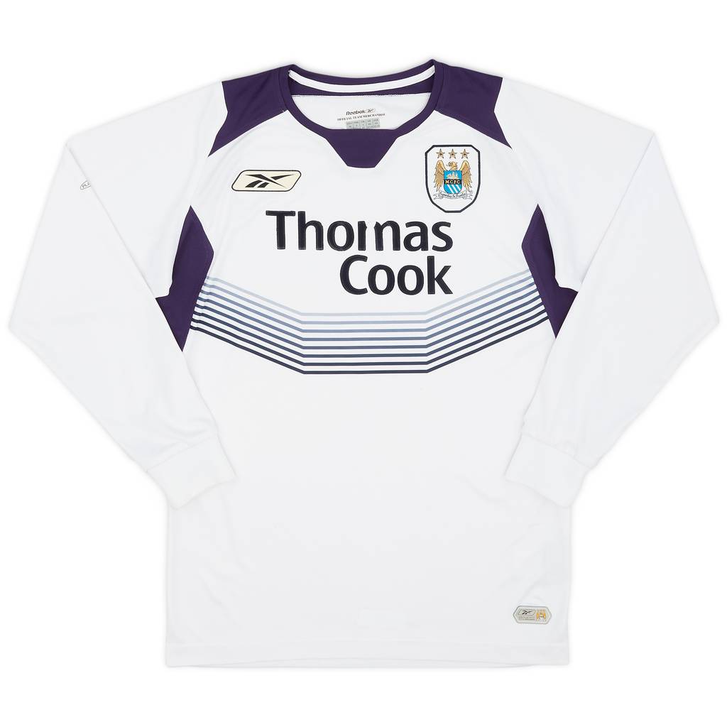 2004-05 Manchester City Away L/S Shirt - 5/10 - (XS)